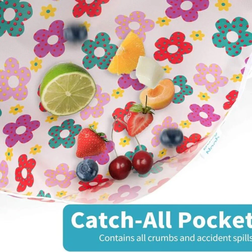 3 Pcs Long Sleeved Bib Set|Baby Waterproof Bibs‎ with Pocket Bundle|Toddler Bib